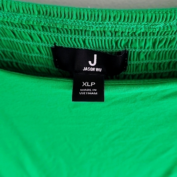 Jason Wu Kelly Green Tiered Casual dress size - Picture 5 of 7